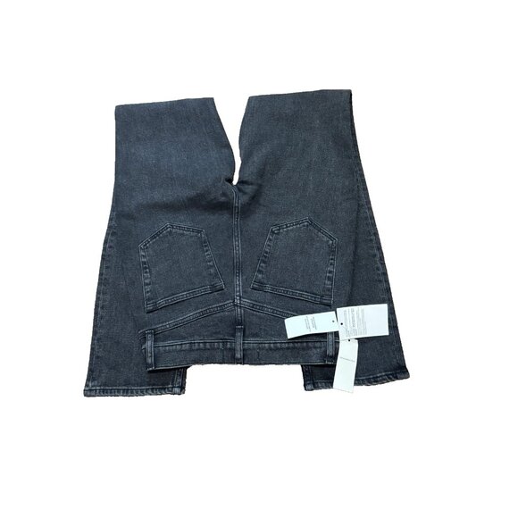 Abercrombie & Fitch Women's The 90's Slim Straight Ultra High-Rise Black Size 24 - Picture 7 of 10